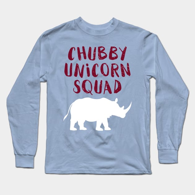 CHUBBY UNICORN SQUAD Long Sleeve T-Shirt by AdiGunawan250282